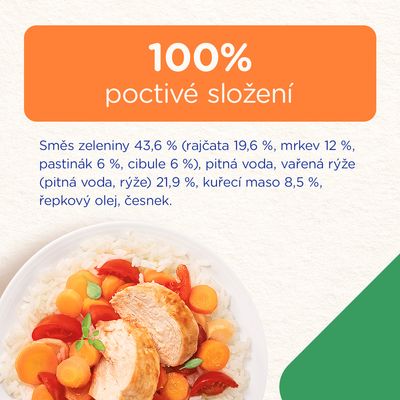 Sunar příkrm zelenina s kuřetem a rýži 6m+ 120 g
