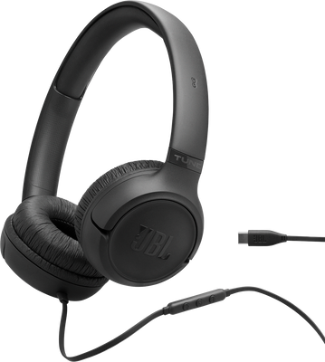 JBL Tune 530C Black, kabelová sluchátka na uši