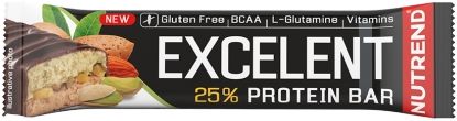 Nutrend Tyčinka EXCELENT BAR DOUBLE mandle s pistáciemi 85 g