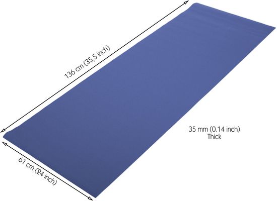 Rucanor Yoga Mat with belt podložka na cvičení, Barva: Modrá 1 x 173 cm