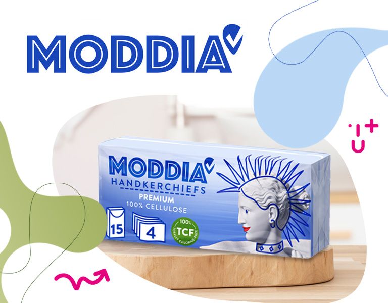 Moddia, kapesníky, hygiena, rýma