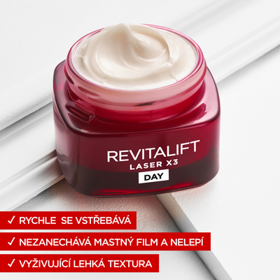 L'Oréal Paris Revitalift Laser denní péče proti vráskám s trojím účinkem 50 ml