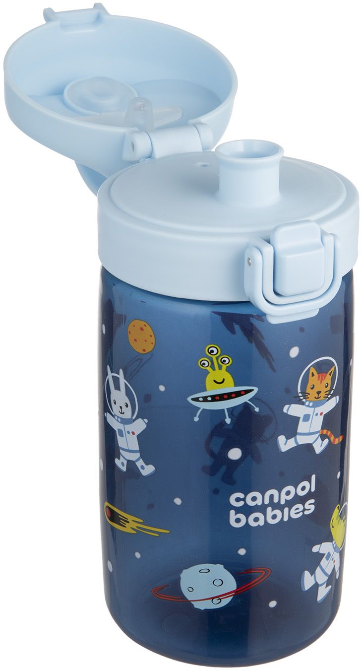 Canpol babies Lahev pro děti JUNIOR modrá 400 ml