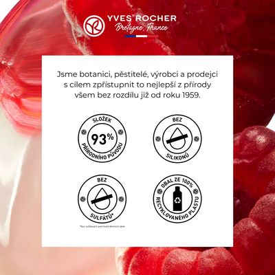 Yves Rocher Šampon na barvené vlasy s malinovým octem 300 ml