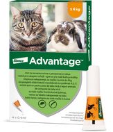 Advantage Malé Kočky 40 mg + králíci Spot-on 4 x 0.4 ml