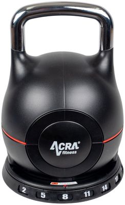 Acra Kettlebell nové generace 7v1 - nastavitelný, 2-20kg