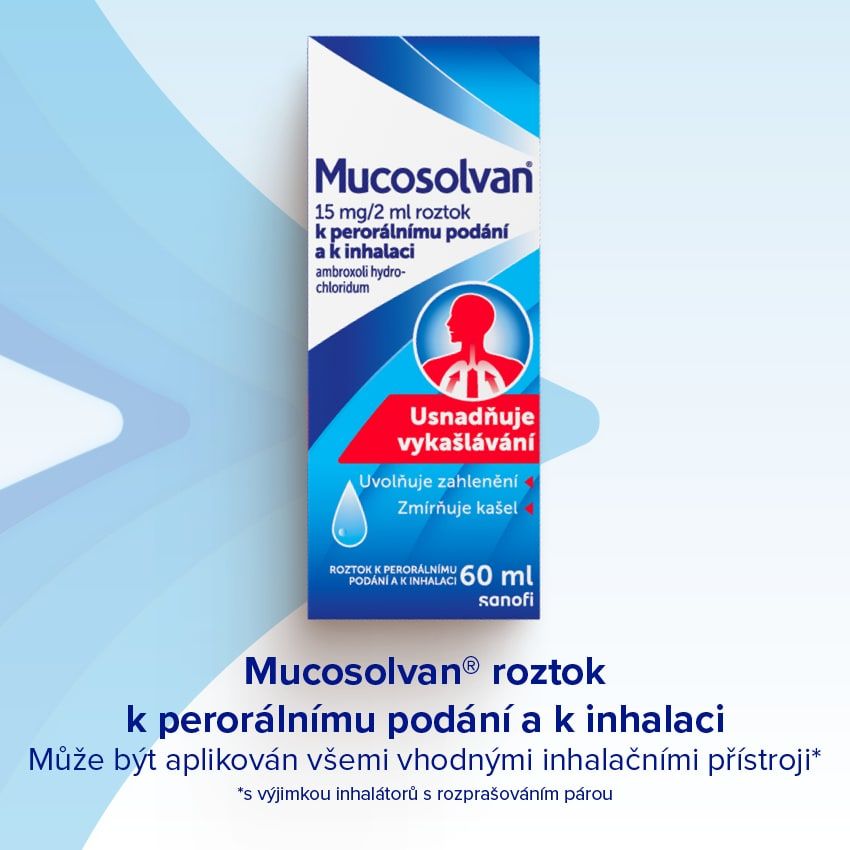 Mucosolvan® roztok k perorálnímu podání a k inhalaci