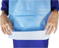 Medi-Inn Jednorázový bryndák s kapsou modrý 50 ks