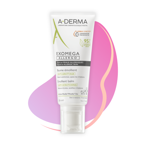A-Derma Exomega Allergo Emolienčný balzam pre suchú kožu so sklonom k atopii - sterilná kozmetika