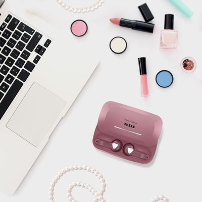 Tesla Sound EB20 - bezdrátová Bluetooth sluchátka (Pearl Pink)