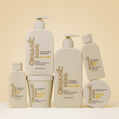 Organic Mimi Gold Set Regenerační kondicionér na vlasy 300 ml