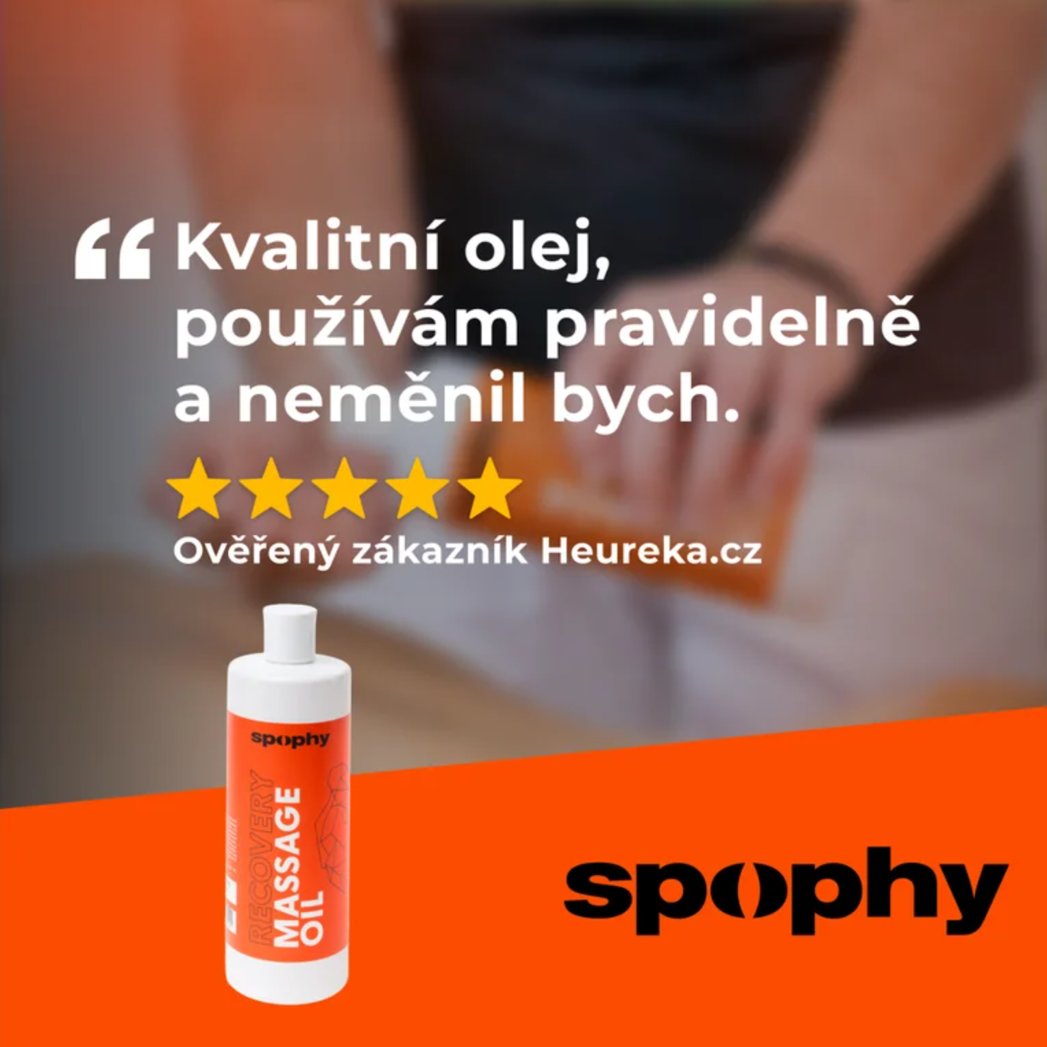 Spophy Recovery Massage Oil, regenerační masážní olej 500 ml