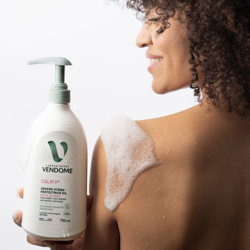 Vendome CALM V+ Ochranný sprchový gel pro citlivou pokožku 0%, 750 ml