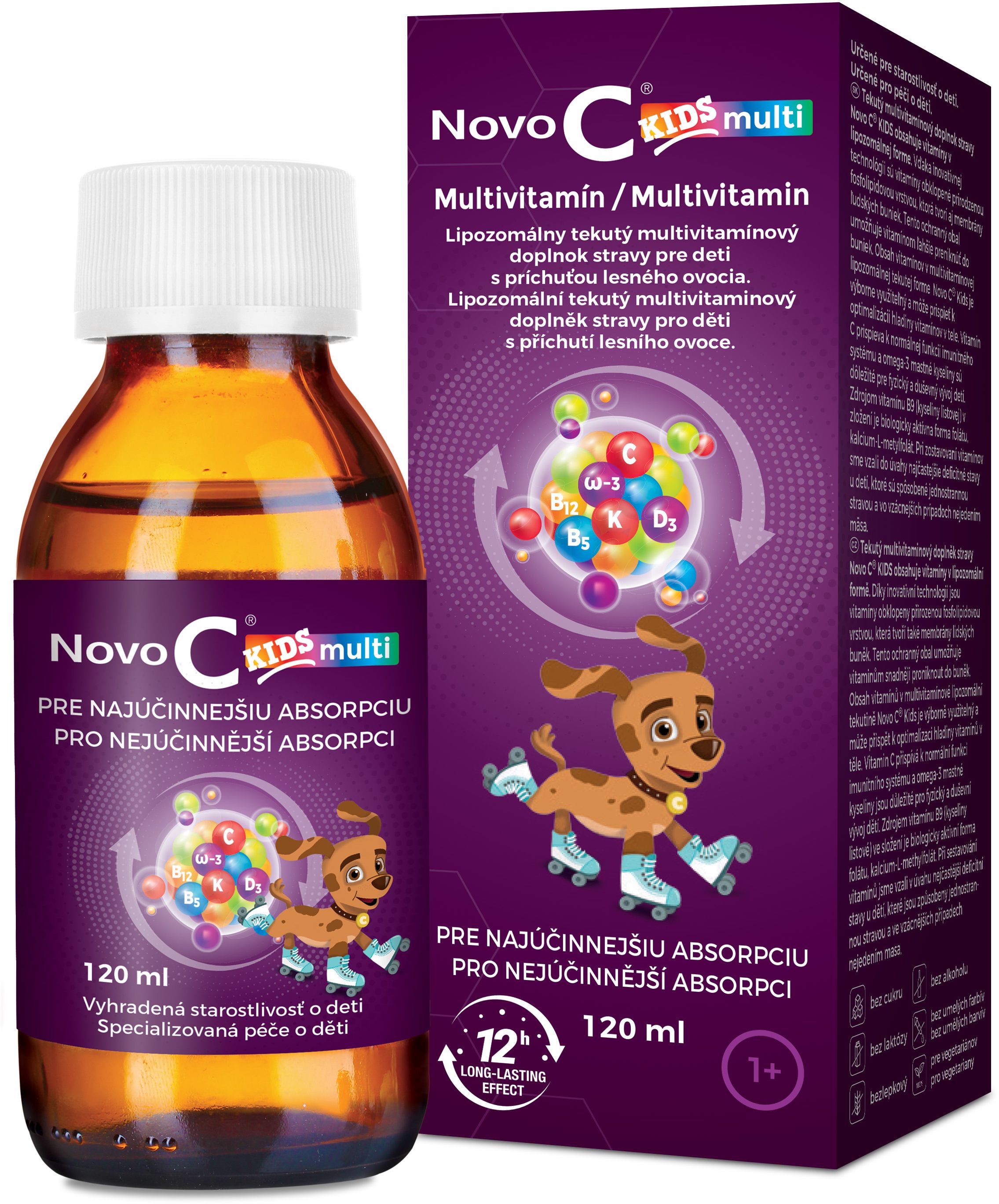 Novo C Novo C Kids Multi lipozomální multivitamin 120 ml od 1 roku 120 ml