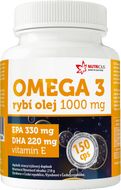 Nutricius Omega 3 Rybí olej 1000 mg EPA 330 mg/DHA 220 mg 150 kapslí