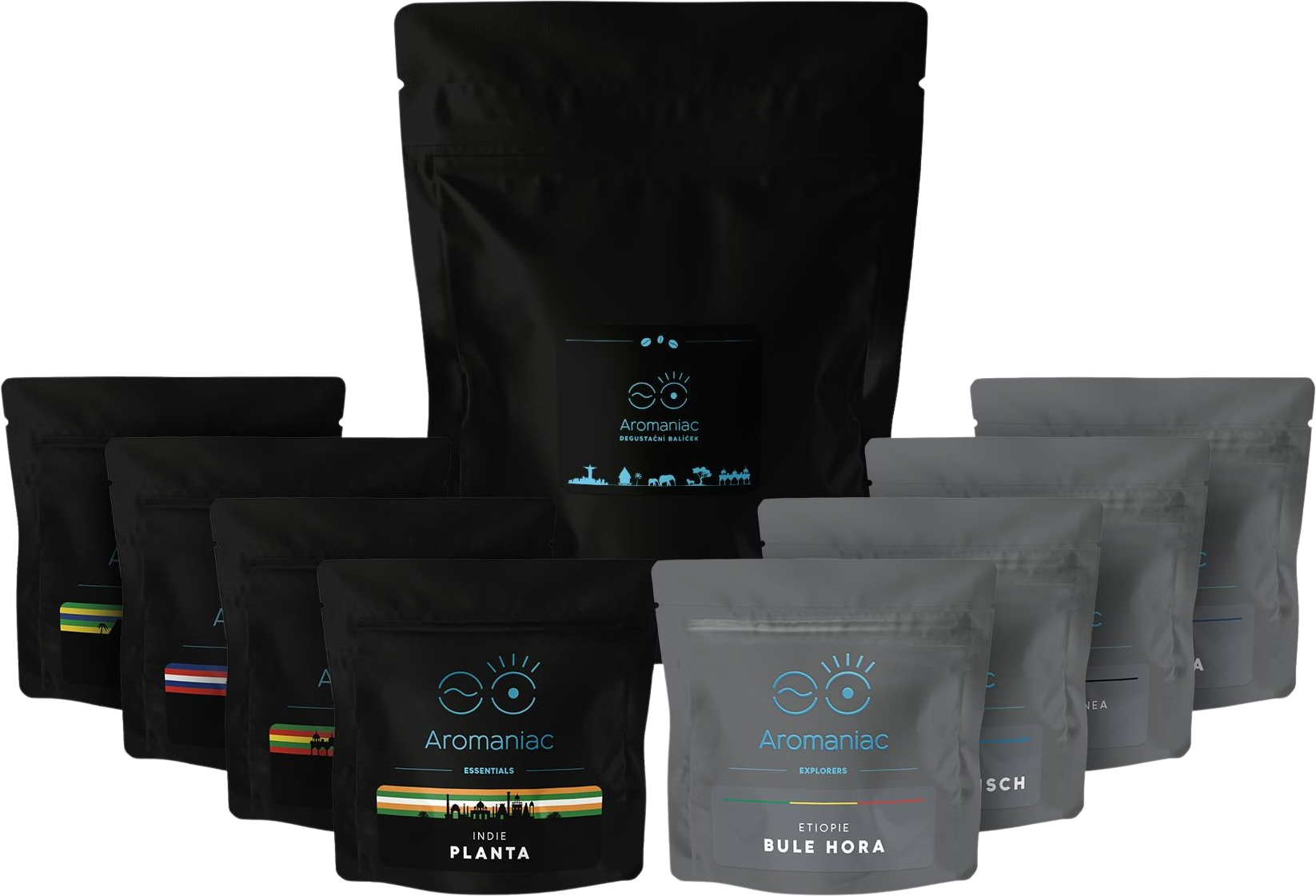 Aromaniac Degustační balíček Aromaniac Pokušitel 8 x 50 g