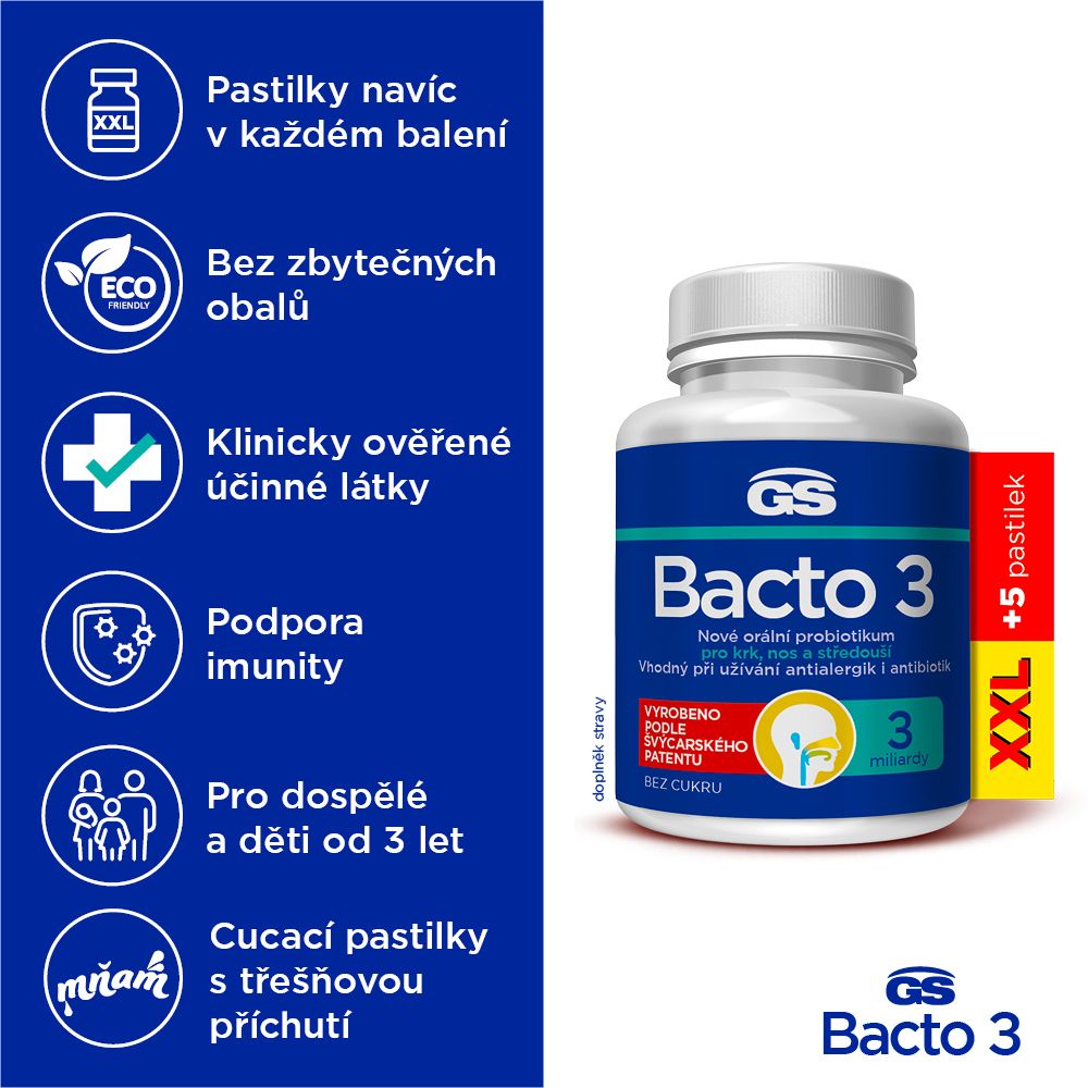 GS Bacto 3, 25 pastilek