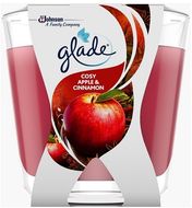 Glade svíčka vonná Decor Cosy Apple & Cinnamon 70 g
