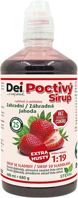 DEI Poctivý Sirup jahoda 485 ml
