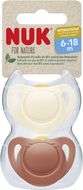 Nuk for NATURE dudlík latex 6-18m. BOX 2 ks