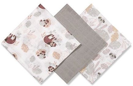 BabyOno Pleny mušelínové Super Soft - Grey, 70x70 cm 3 ks