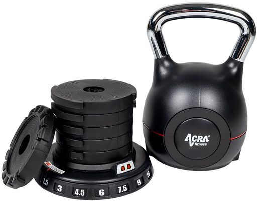 Acra Kettlebell nové generace 7v1 - nastavitelný, 1,5 - 10 kg