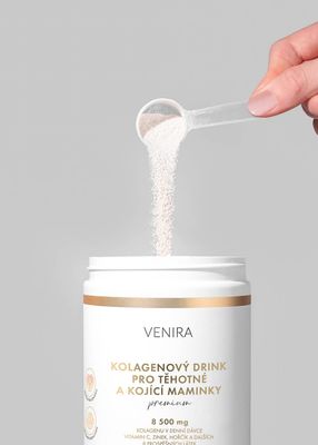 Venira PREMIUM kolagenový drink pro těhotné a kojící maminky, malina 324 g