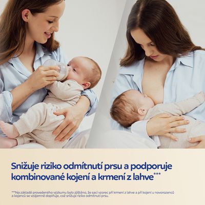 Canpol babies Savička k lahvi Natural Shape 0m+, 2 ks