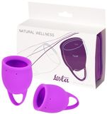 Lola Games  Sada menstruačních kalíšků Natural Wellness Fialový Tulipán 2 ks