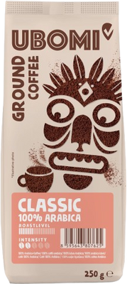 Ubomi Classic 100% Arabica RFA mletá káva 250 g