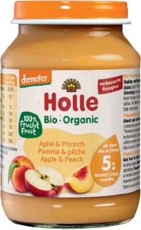 Holle Bio Broskev a jablko 190 g