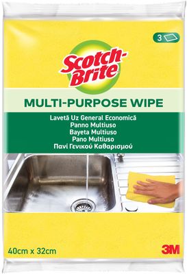 3M Scotch-Brite™ Víceúčelové utěrky, pratelné 3 ks
