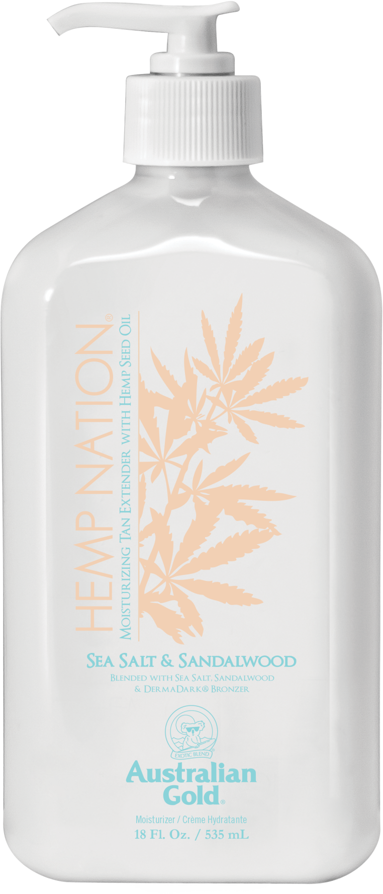 Australian Gold Hemp Nation, tělové mléko - Sea Salt & Sandalwood 535 ml