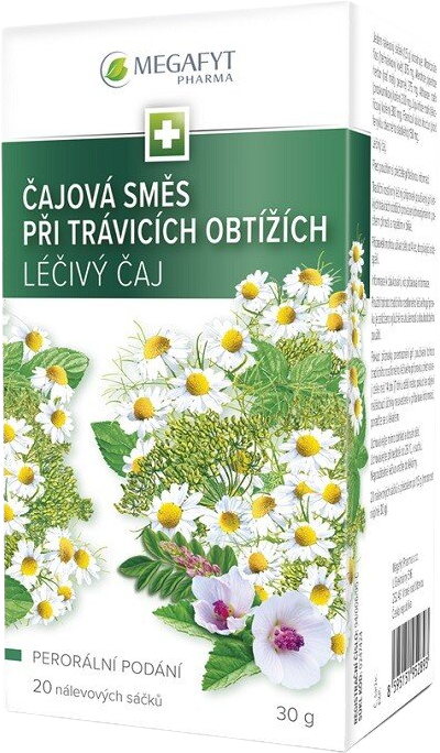 Megafyt Čajová směs při trávicích obtížích 20x1.5g 20 x 2 g