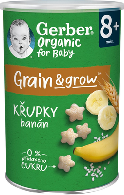 Gerber Organic křupky banánové 35 g