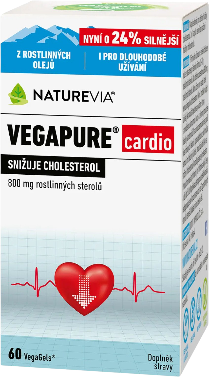 NatureVia Vegapure cardio 800 mg 60 kapslí