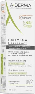 A-Derma Exomega Allergo Emolienční balzám pro alergickou a atopickou pokožku 200 ml