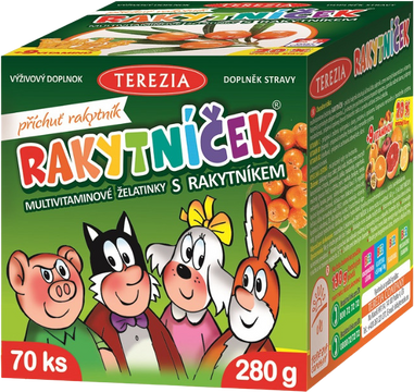 Terezia RAKYTNÍČEK multivitaminové želatinky 70 ks