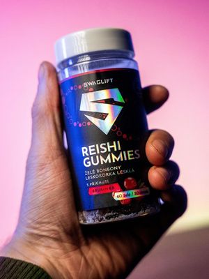 Swaglift Reishi gummies s příchutí brusinky 60 ks