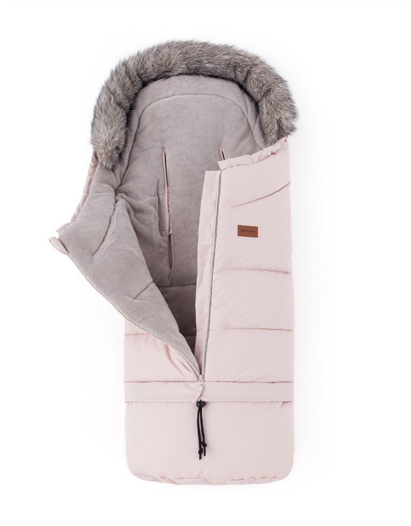 Petite&Mars Set zimní fusak Arctic 4v1 + rukavice na kočárek Fjora Rose Petal