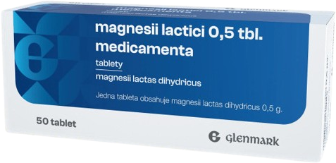 Glenmark Magnesii Lactici 0.5g MVM 50 tablet 50 ks