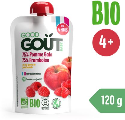 Good Goût BIO Jablko s malinou 120 g