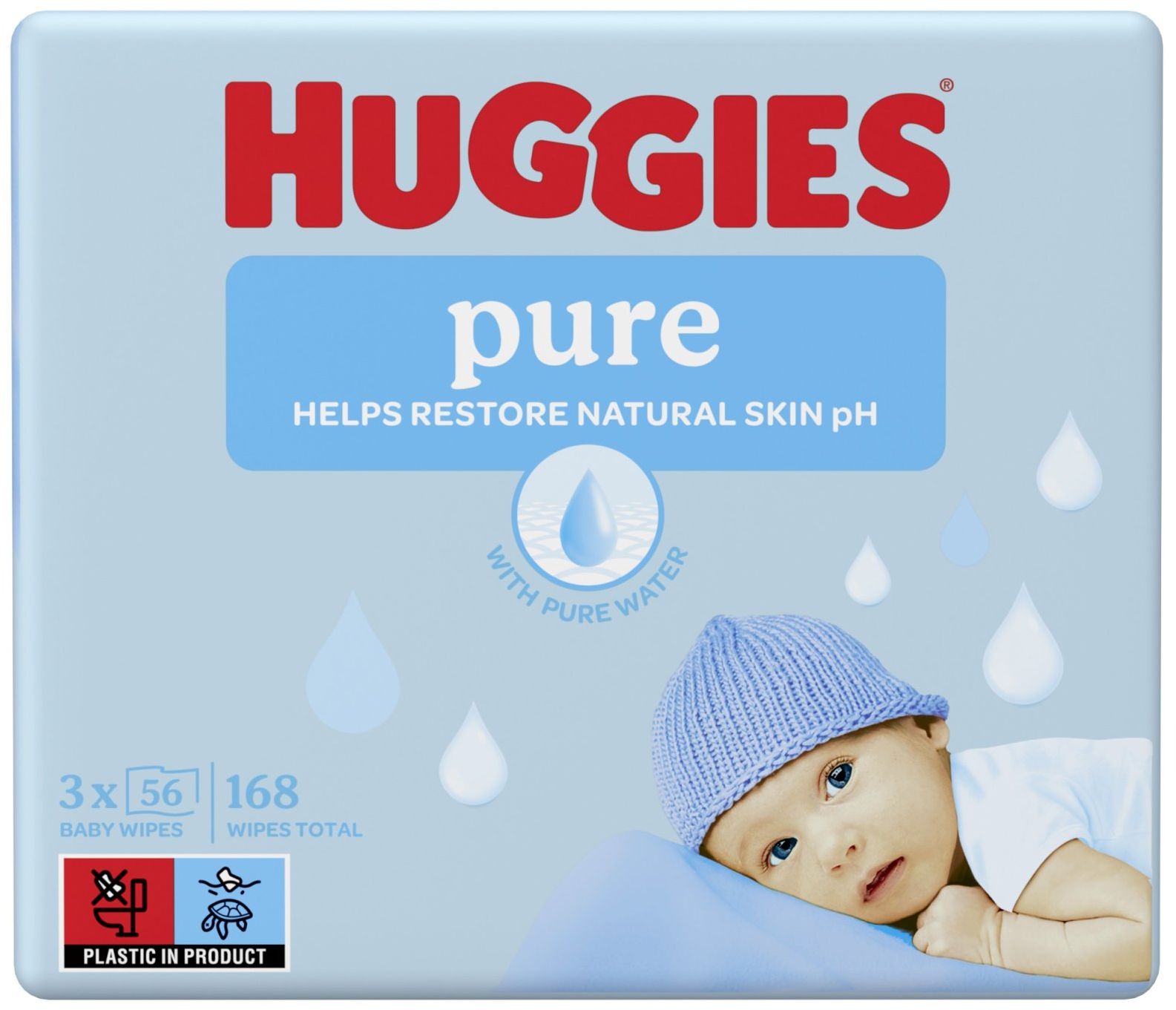 Huggies® Pure Triplo 3 x 56 ks