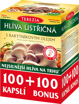 Terezia Hlíva ústřičná s rakytníkovým olejem 200 kapslí