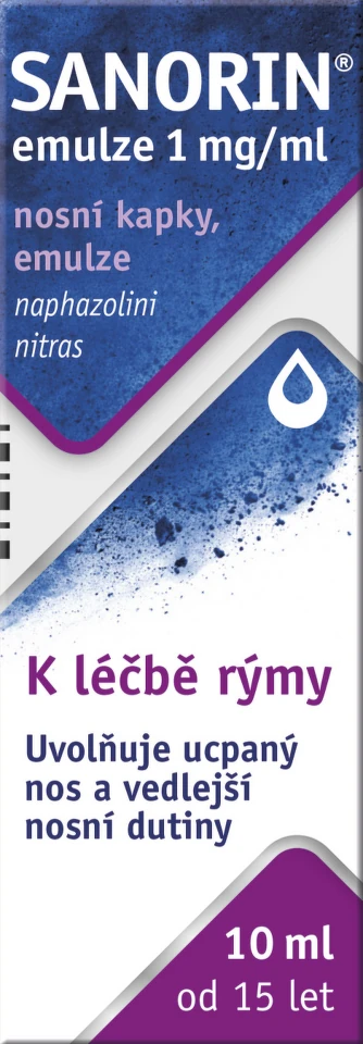Sanorin emulze 1mg/ml nosní podání kapky 10 ml