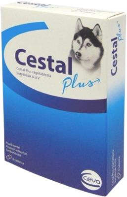 Cestal Plus žvýkací tablety pro psy 8 ks