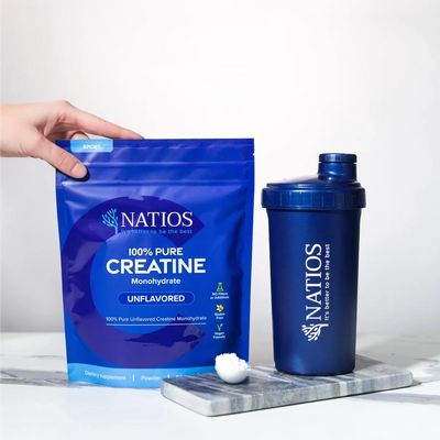 Natios Creatine Monohydrate, Kreatin Monohydrát, Neochucený 500 g