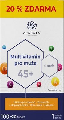 Aporosa Multivitamin pro muže 45+, 120 tablet