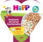 HiPP BIO Rýže se zeleninou a hráškem a jemně nakrájeným hovězím masem 250 g