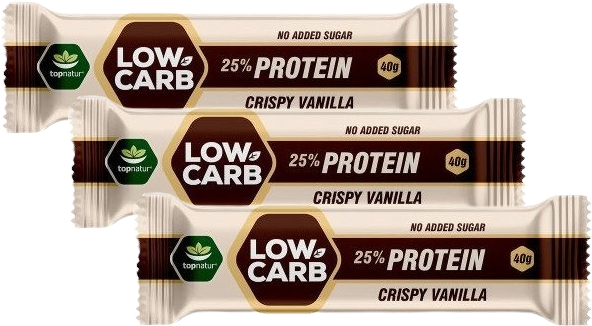 Topnatur Low Carb Proteinová tyčinka - Crispy Vanilla 3 x 40 g